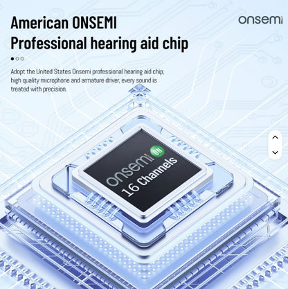 16 Channel OTC self fitting hearing aid.