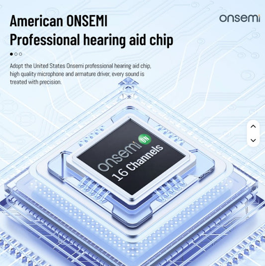 16 Channel OTC self fitting hearing aid.